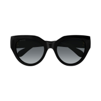 Gucci GG1408S-001 – Ochelari de soare damă, Negri, Cat-Eye, 52 mm