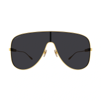 Gucci GG1436S-001 – Ochelari de soare unisex, Aurii, Oversize, 99 mm