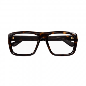 Gucci GG1462O – Rame de vedere Bărbați, Havana, Pătrate, 56 mm