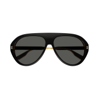 Gucci GG1515S-001 – Ochelari de soare Bărbați, Negru-Auriu, Aviator, 61