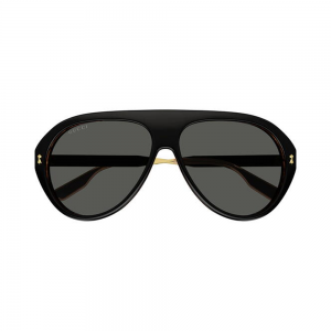 Gucci GG1515S-001 – Ochelari de soare Bărbați, Negru-Auriu, Aviator, 61