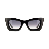 Gucci GG1552S-001 – Ochelari de soare Femei, Negru Crystal, Cat Eye, 49