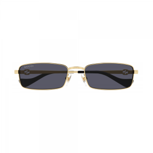 Gucci GG1600S-001 – Ochelari de soare Femei, Auriu, Rectangulari, 56