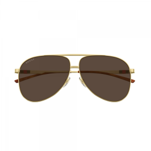 Gucci GG1677S-002 – Ochelari de soare Bărbați, Auriu, Aviator, 62