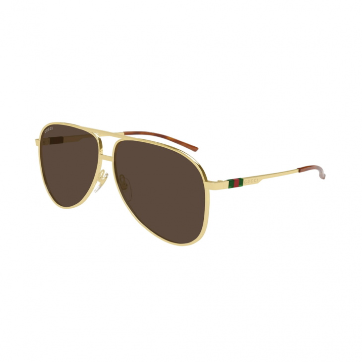 Gucci GG1677S-002 – Ochelari de soare Bărbați, Auriu, Aviator, 62