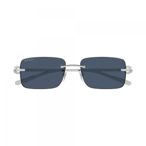 Gucci GG1703S-003 – Ochelari de soare Bărbați, Argintiu, Rectangular