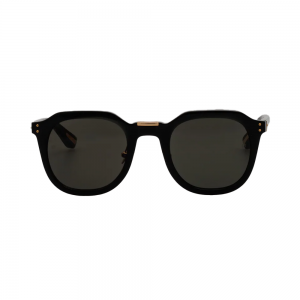 Linda Farrow Fletcher – Ochelari de soare Femei, Negru/Auriu, Angulari, Grey