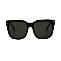 Linda Farrow Freya – Ochelari de soare Femei, Negru/Auriu, Oversize Pătrați, Grey