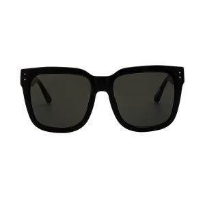 Linda Farrow Freya – Ochelari de soare Femei, Negru/Auriu, Oversize Pătrați, Grey