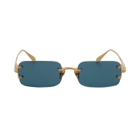 Linda Farrow LFL1458C2SUN – Ochelari de soare Unisex, Maro/Gold, Rectangulari, Titanium