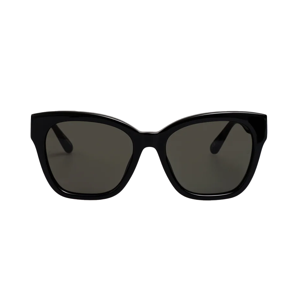 Linda Farrow LFL1520C1SUN – Ochelari de soare Femei, Negru, Cat Eye, Acetat