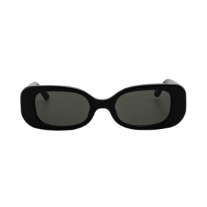 Linda Farrow LOLA – Ochelari de soare Femei, Negru & Auriu, Rectangulari, Acetat