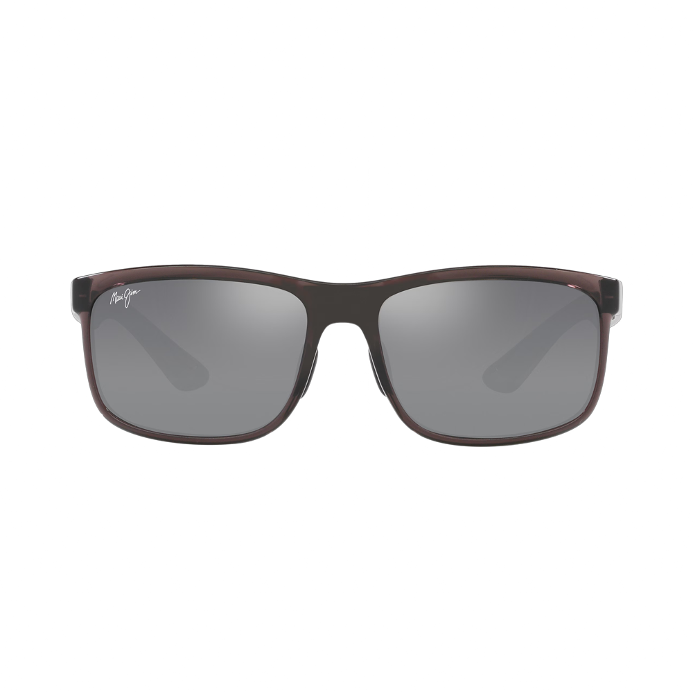 Maui Jim Huelo – Ochelari de soare Unisex, Gri Translucid, Rectangulari, Polarizați