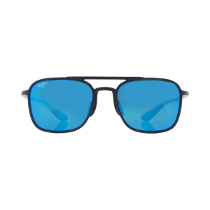 Maui Jim Keokea B447-03M – Ochelari de soare Unisex, Albastru Mat, Navigator, 55 mm