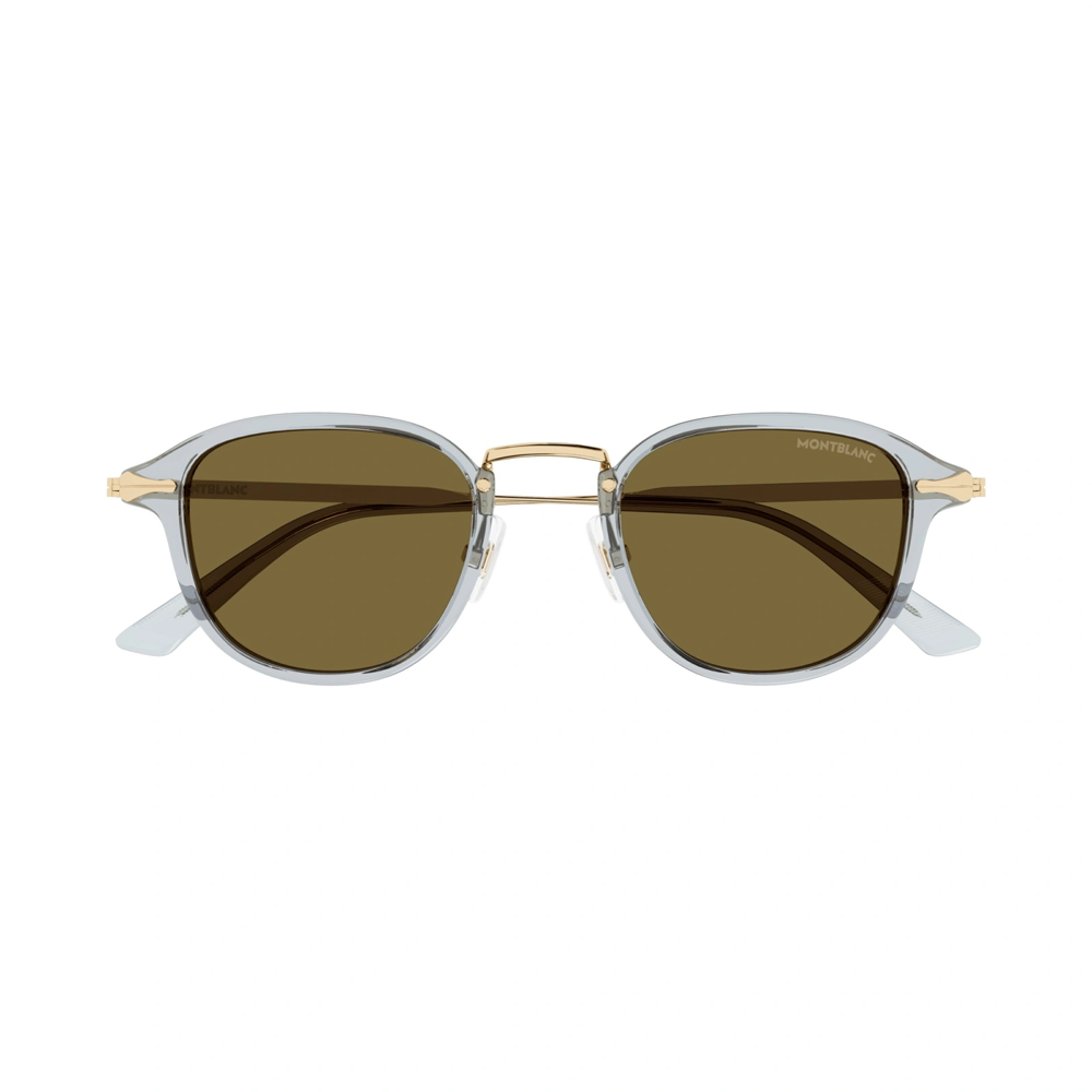 Montblanc MB0336S-003 – Ochelari de soare Bărbați, Gri & Auriu, Panthos, 48