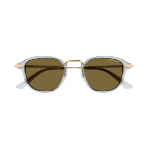 Montblanc MB0336S-003 – Ochelari de soare Bărbați, Gri & Auriu, Panthos, 48