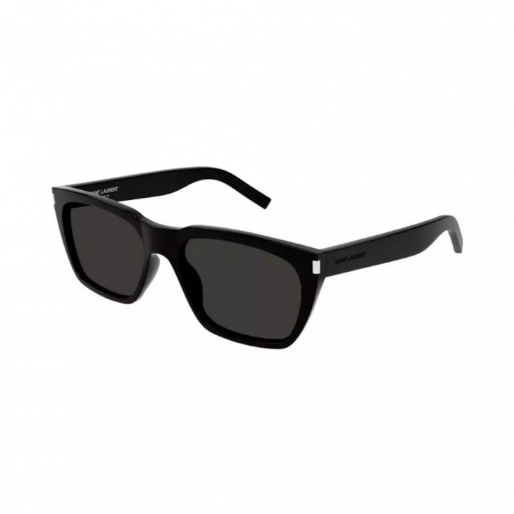 Saint Laurent SL 598 – Ochelari de soare bărbați, Negru, Pătrați, 56 mm