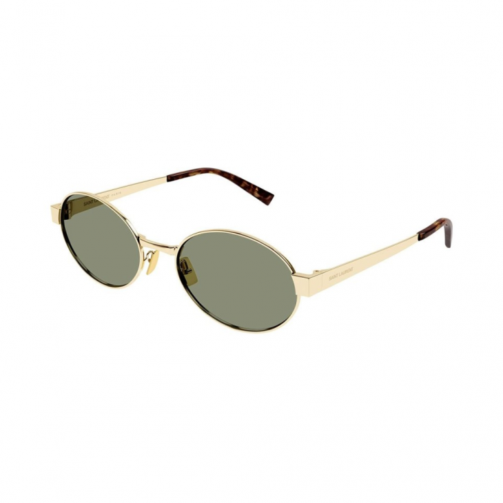 Saint Laurent SL 692-003 – Ochelari de soare Femei, Aurii, Ovali, 55