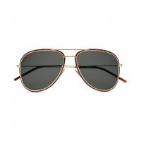 Saint Laurent SL 294 – Ochelari de soare Unisex, Auriu, Pilot, 56 mm