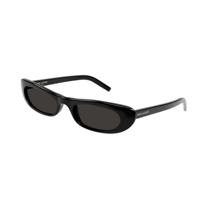 Saint Laurent SL 557 SHADE-001 – Ochelari de soare Femei, Negri, Dreptunghiulari, 53
