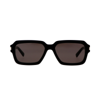 Saint Laurent SL 611 001 59 – Ochelari de soare bărbați, Negri, Rectangulari, 59 mm