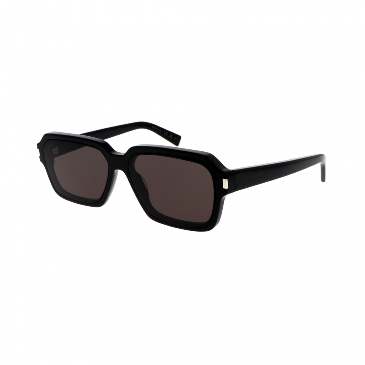 Saint Laurent SL 611 001 59 – Ochelari de soare bărbați, Negri, Rectangulari, 59 mm