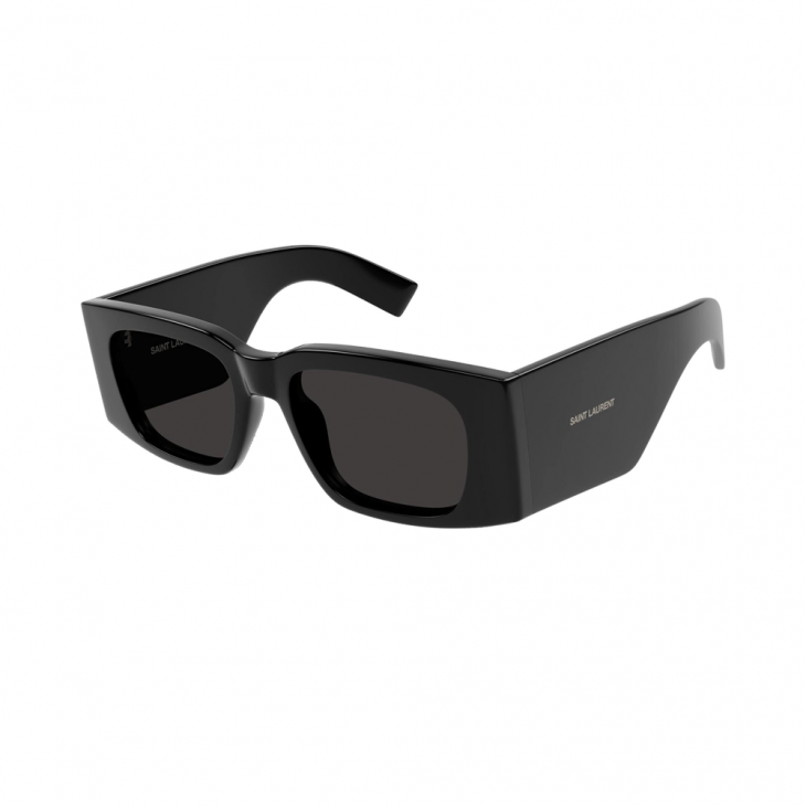 Yves Saint Laurent SL 654 001 52 – Ochelari de soare damă, Negri, Rotunzi, 52 mm