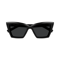 Yves Saint Laurent SL 657 001 54 – Ochelari de soare damă, Negri, Cat-Eye, 54 mm