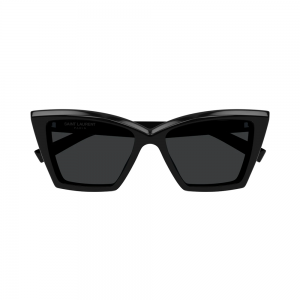 Yves Saint Laurent SL 657 001 54 – Ochelari de soare damă, Negri, Cat-Eye, 54 mm