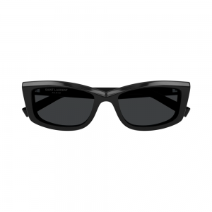 Yves Saint Laurent SL 658 001 54 – Ochelari de soare damă, Negri, Cat-Eye, 54 mm