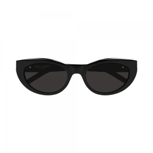 Yves Saint Laurent SL M115 001 54 – Ochelari de soare damă, Negri, Cat-Eye, 54 mm