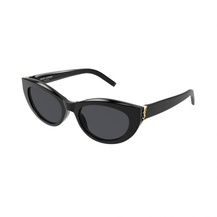 Yves Saint Laurent SL M115 005 54 – Ochelari de soare damă, Negri, Cat-Eye, 54 mm