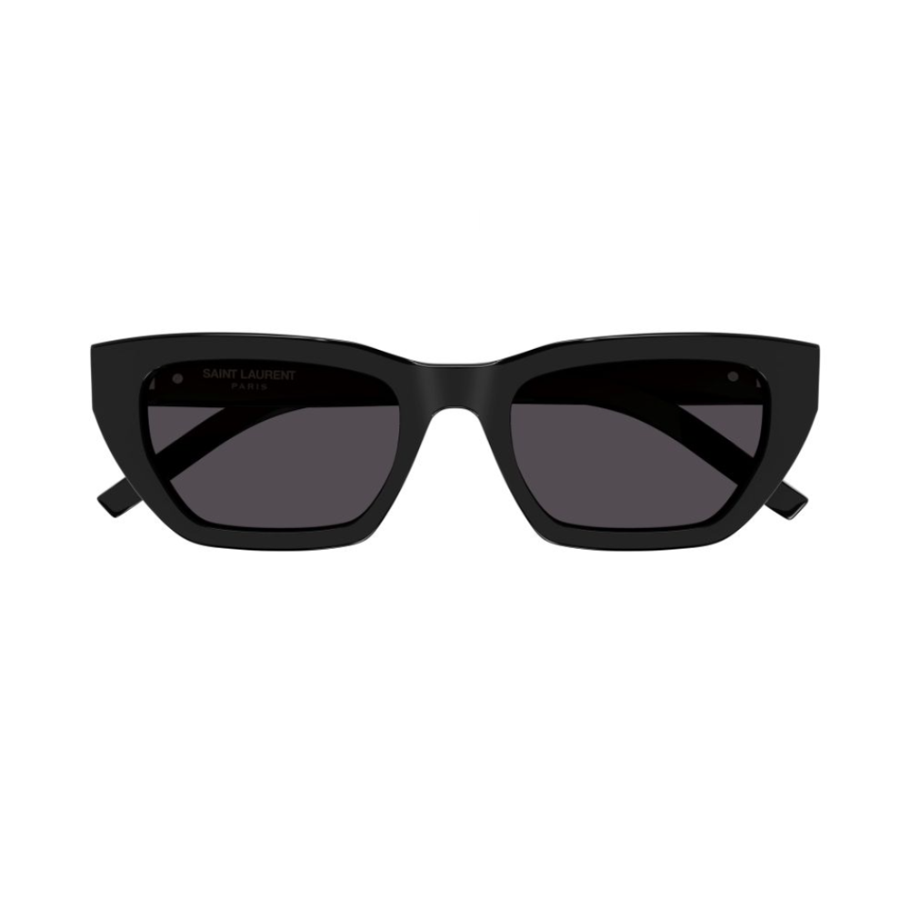 Yves Saint Laurent SL M127/F 001 53 – Ochelari de soare damă, Negri, Cat-Eye, 53 mm