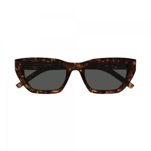 Yves Saint Laurent SL M127/F 002 53 – Ochelari de soare damă, Havana, Cat-Eye, 53 mm