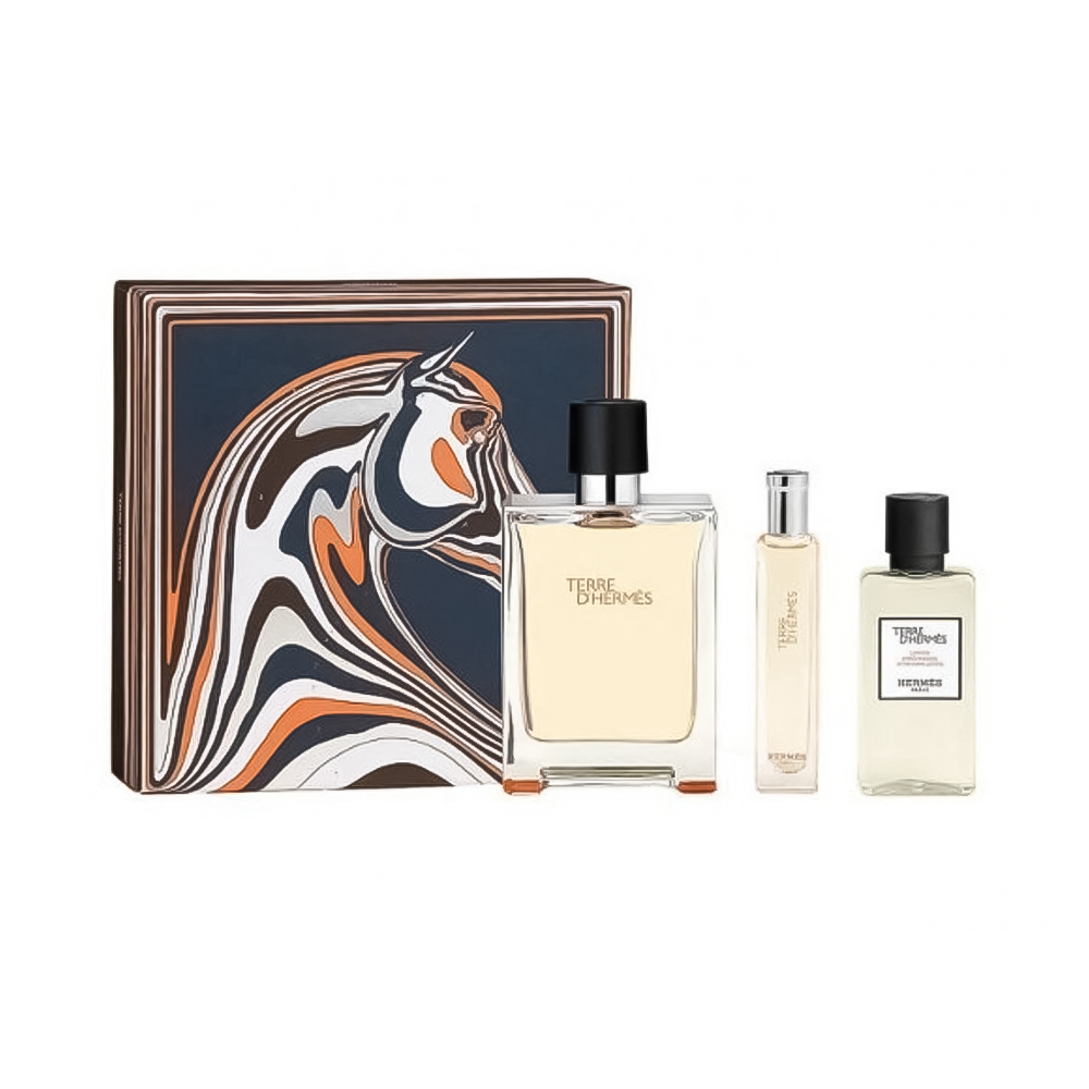 Hermes Terre D'Hermes Parfum Bărbați 75ml+15ml+Gel de Duș 40ml 