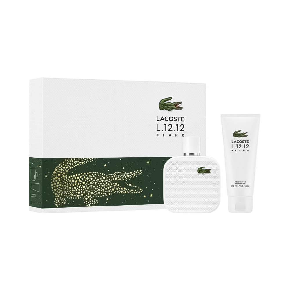 Lacoste L.12.12 Blanc Eau de Toilette 50ml + Gel de Duș 100ml Set Cadou Bărbați 