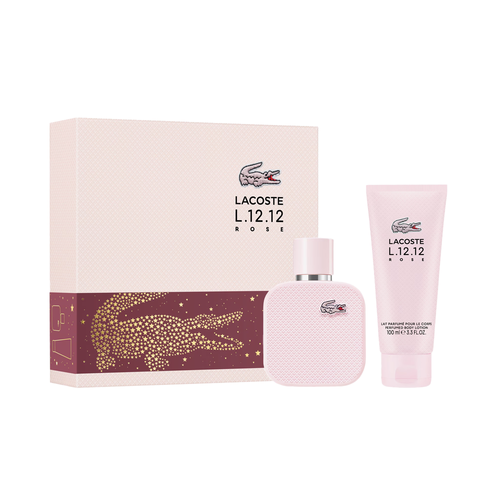 Lacoste L.12.12 Rose Eau de Parfum 50ml + Gel de Duș 100ml Set Cadou Femei 