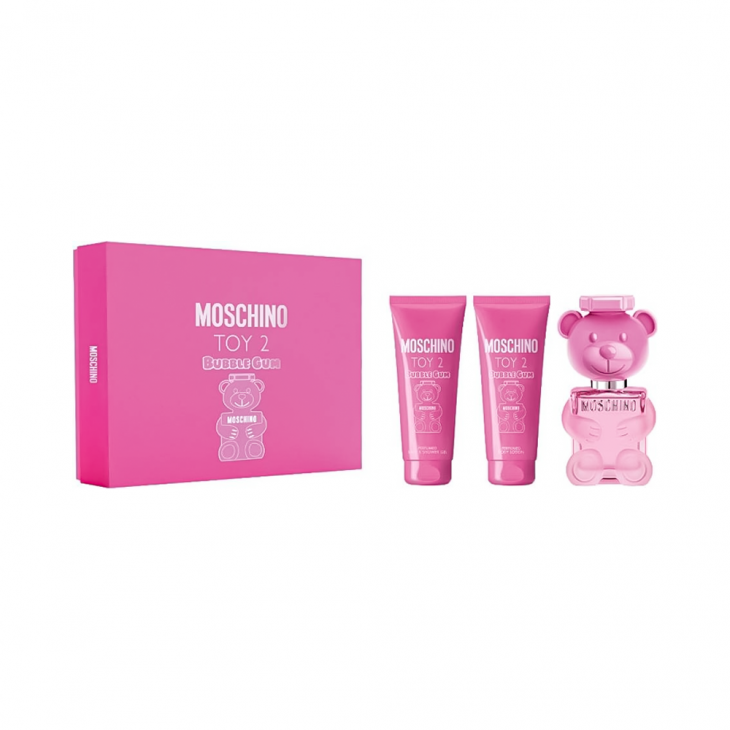 Moschino Toy 2 Bubble Gum Set Cadou Apă de Toaletă Unisex 50ml + Loțiune de Corp 50ml + Gel de Duș 50ml