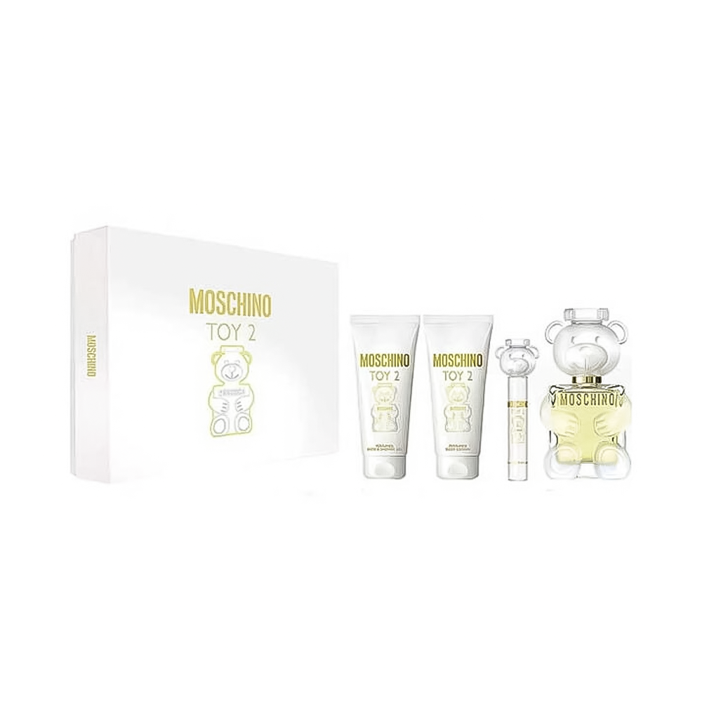 Moschino Toy 2 Set Cadou Apă de Parfum Femei 100ml + Travel Spray 10ml + Gel de Duș 100ml + Loțiune de Corp 100ml Parfum