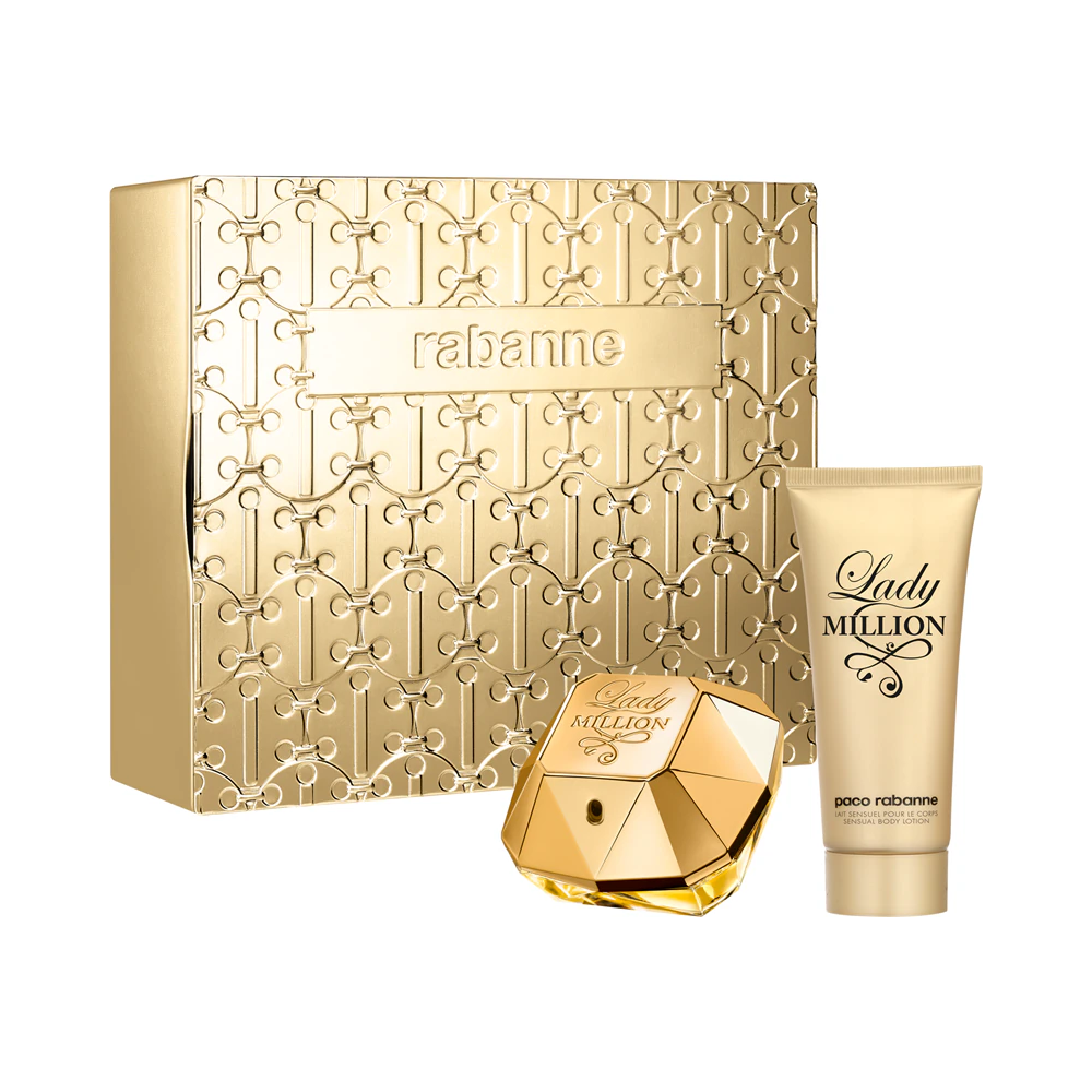 Paco Rabanne Lady Million Apă de Parfum Femei 80ml + Loțiune de Corp 100ml Set Cadou Parfum