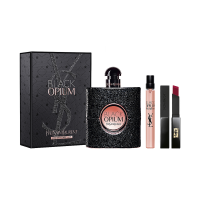 Yves Saint Laurent Black Opium Apă de Parfum Set Femei 90 ml + 10 ml + Ruj 2g