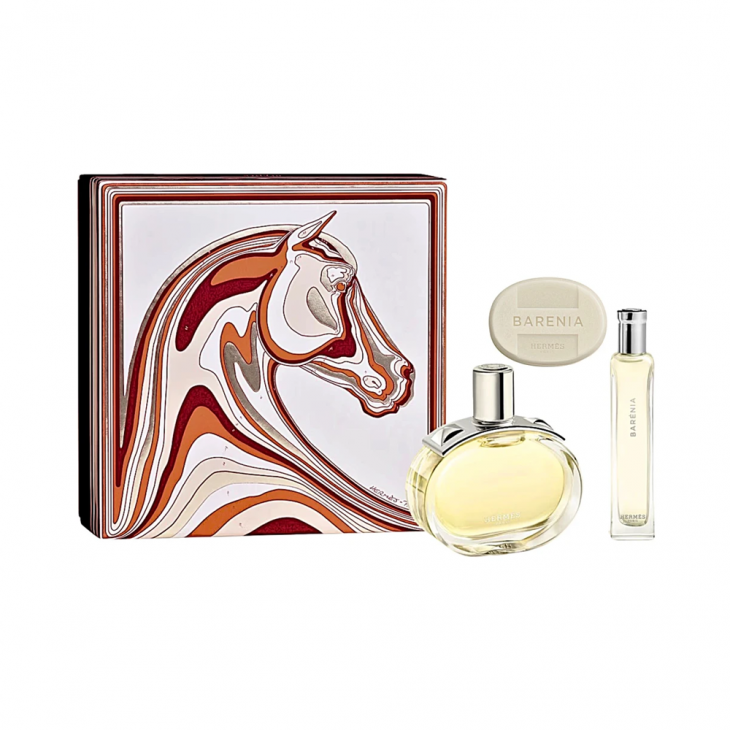 Set Cadou Hermes Barenia Apă de Parfum Feminin 100ml + Miniatură 15ml + Săpun Parfumat 25g
