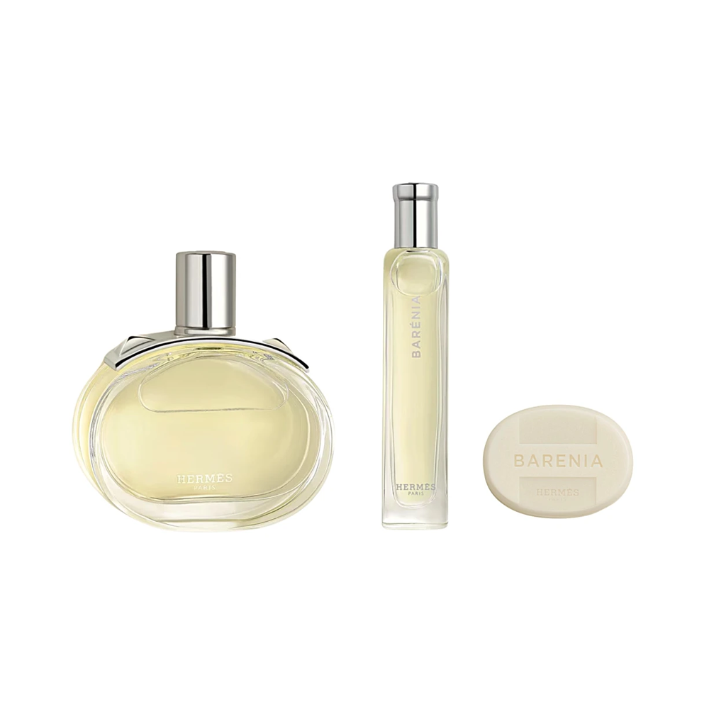 Set Cadou Hermes Barenia Apă de Parfum Feminin 100ml + Miniatură 15ml + Săpun Parfumat 25g