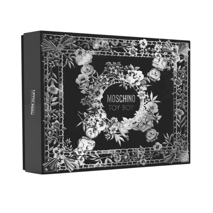 Set Cadou Moschino Toy Boy Apă de Parfum Bărbați 100ml + Spray Călătorie 10ml + Loțiune de Corp 100ml