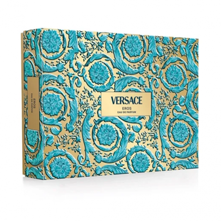 Set Cadou Versace Eros EDP 100 ml + Gel de Duș 75 ml + After Shave Balm 75 ml + Travel Spray EDP 10 ml