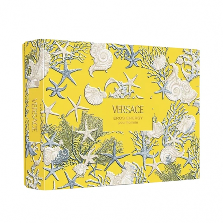 Set Cadou Versace Eros Energy EDP 50 ml + Gel de Baie & Duș 2 în 1 50 ml + Balsam After Shave 50 ml